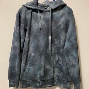 RF Brand Shirt Hoodie Sweatshirt Mens Size Small S Gray ‎ Pockets Draw Sting
